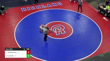 96 lbs Quarterfinal - Lee Dreshman, Canon McMillan vs Nico Emili, Easton