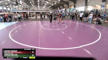 100 lbs Semifinal - Austin Wright, Lake Travis Youth Association Wrestling Club vs Chisum Kellum, Texas Wrestling Academy