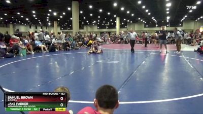 132 lbs Cons. Round 2 - Samuel Brown, B.R.A.W.L vs Jake Parker, Wewahitchka High School