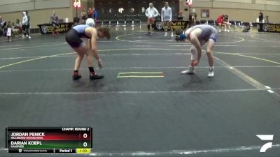 125 lbs Champ. Round 2 - Jordan Penick, Hillsboro Highschool vs Darian Koepl, Hanover