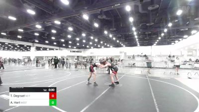 156 lbs 2nd Place - Titus Degroat, No Team vs Alan Hart, Western Slope Elite