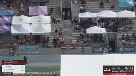 2026 AAU Junior Olympic Games - Youth Girls' 400m, Semi-Finals 2 - Age 17-18