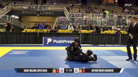 Arthur Breier Barbiero vs Isaac Walans Lopes Silva 2025 Pan Jiu Jitsu IBJJF Championship