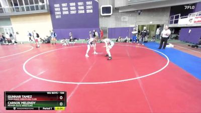 138 lbs Cons. Round 5 - Gunnar Tamez, Team Idaho Wrestling Club vs Carson Melendy, Nevada Elite Wrestling