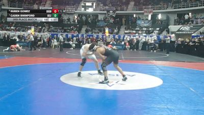 6A 165 lbs 3rd Place Match - Ruben Gomez, Brookwood Jr-Sr vs Caden Swinford, Helena