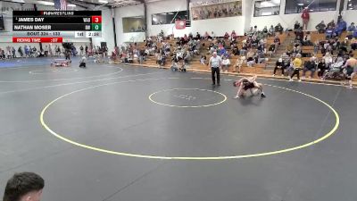 133 lbs Quarterfinal - James Day, Wabash vs Nathan Moser, Baldwin Wallace