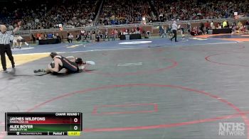 D4-132 lbs Champ. Round 1 - Jaymes Wildfong, Mancelona HS vs Alex Boyer, Union City HS