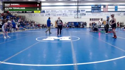 113 lbs Semifinal - Kolten Terwilliger, Vinita vs Isaac Sherrill, Sperry