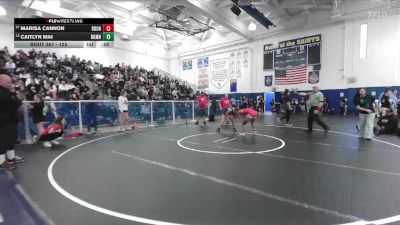 125 lbs Cons. Round 2 - Marisa Cannon, Redondo Union vs Caitlyn Mai, Beckman