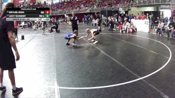 95 lbs Quarterfinal - Lucy Schmidt, Plattsmouth Wrestling Club - Girls vs BryLee Irsik, Nebraska Wrestling Academy