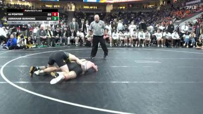 165 lbs Finals (1st & 3rd) - Abraham Bushong, Southeast Polk vs Aj Pontier, Indianola