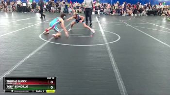 84 lbs Finals (2 Team) - Thomas Block, Killer Elite vs Tony Biondillo, Lake WC