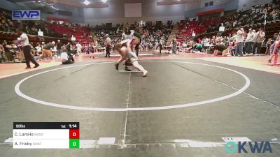 95 lbs 3rd Place - Chevy LamHo, Wagoner Takedown Club vs Arwen Frisby, Skiatook Youth Wrestling