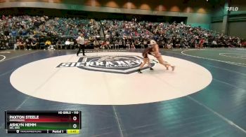 110 lbs Quarterfinal - Ashlyn Hemm, Del Oro vs Paxton Steele, Harrisburg