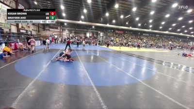 95 lbs Champ. Round 2 - Kegan Brown, Legends Of Gold vs Brayden Aho, MATPAC Wrestling