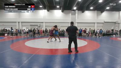 285 lbs Cons. Quarters - Luis Jimenez, Brandon High School vs Tyler Williams, Warmup Gang Wrestling Club