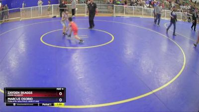 56 lbs Semifinal - Zayden Skaggs, Lewis Academy vs Marcus Osorio, Tualatin Wolfpack Wrestling