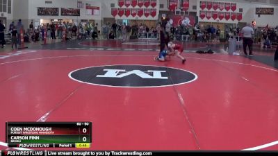 50 lbs 3rd Place Match - Coen McDonough, Pursuit Wrestling Minnesota vs Carson Finn, Bemidji