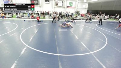 16U Boys - 120 lbs Cons. Round 1 - Julius Hopson, Zumwalt Wrestling Club vs Kline Kiburz, Moen Wrestling Academy