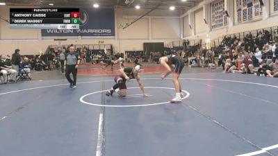 157 lbs Consi Of 4 - Anthony Caisse, East Lyme/Norwich Tech vs Derek Massey, Fairfield Warde