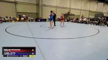 140 lbs Round 2 (6 Team) - Kaylan Hitchcock, Kansas vs Isabel Leyva, California Red