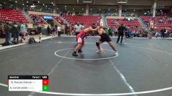 235 lbs Semifinal - Roberto Macias Sidzyik, MWC Wrestling Academy vs Kendrick Vande Velde, Ogden`s Outlaws Wrestling Club