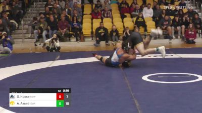 184 lbs Rr Rnd 1 - G. Hoose, Buffalo vs Abe Assad, Iowa