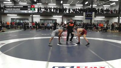 126 lbs Quarterfinal - Vincent Mastrianni, Colonie vs Carlos Salazar, Hewlett