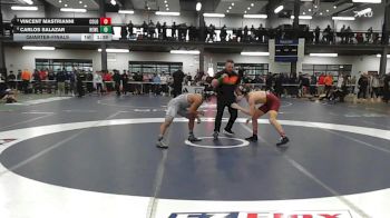 126 lbs Quarterfinal - Vincent Mastrianni, Colonie vs Carlos Salazar, Hewlett