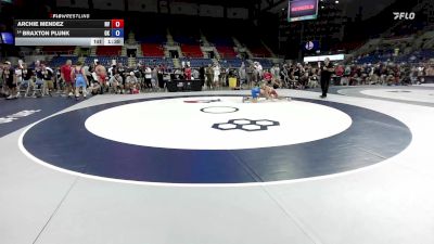 94 lbs Cons. Sub-rd Of 16 - Archie Mendez, NV vs Braxton Plunk, OK