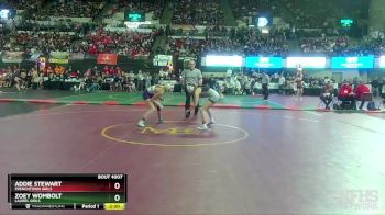 G - 107 lbs Champ. Round 1 - Addie Stewart, Frenchtown Girls vs Zoey Wombolt, Laurel Girls