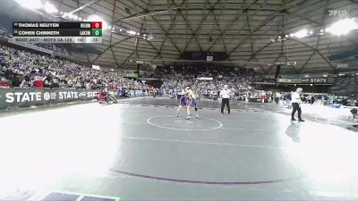 Boys 3A 120 lbs Cons. Round 3 - Cohen Chinneth, Lakes vs Thomas Nguyen, Highline