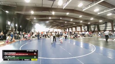 48 lbs Cons. Round 2 - Ole Madsen, Bear River Junior High Wrestling Club vs Calvin Lam, Ravage Wrestling Club