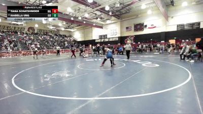 130 lbs Cons. Round 3 - Isabella Ung, Buena Park vs Tiana Schatshnider, Walnut