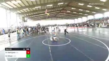 120 lbs Quarterfinal - Nathaniel Rodriguez, Desert Dogs WC vs Beau Wilson, Farmington