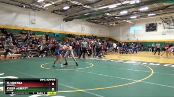 126 lbs Cons. Round 5 - Ryder Alberty, GALION vs Eli Guerra, LEBANON