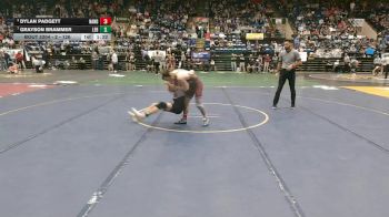 2 - 126 lbs Semifinal - Dylan Padgett, Nandua vs Grayson Brammer, Lebanon