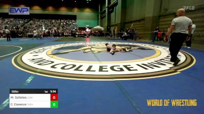 55 lbs Quarterfinal - Max Galletes, Lewis Academy vs Charlie Cosenza, The Hunt Wrestling Club