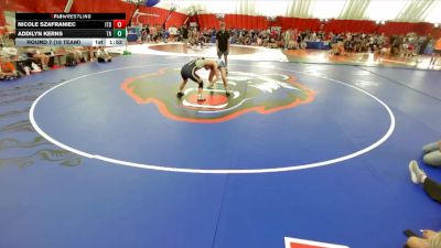 132 lbs Round 7 (10 Team) - Nicole Szafraniec, Illinois Top Dawg vs Addilyn Kerns, Franklin Central