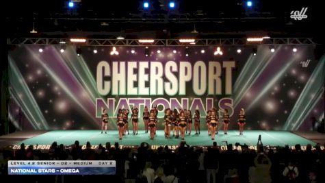 National Stars - Omega [2026 L4.2 Senior - D2 - Medium Day 2] 2026 CHEERSPORT National All Star Cheerleading Championship