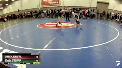 97 lbs Cons. Round 5 - Patrick Spencer, Richlands Wrestling Club vs Brady Zabriskie, Virginia Team Predators