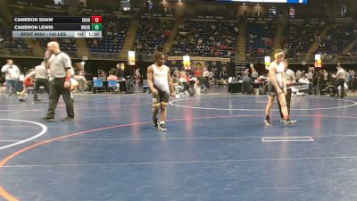 140 lbs Consy 4 - Cameron Shaw, Chartiers-Houston vs Cameron Lewis, Woodland Hills