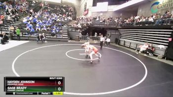 157 lbs Cons. Round 2 - Hayden Johnson, Mountain Ridge vs Gage Brady, Corner Canyon