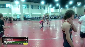 110 lbs Round 2 (8 Team) - Haylee Trew, Nebraska Black Widows vs Madelyn Kenny, Grappling Gators