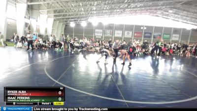 84 lbs Round 2 (4 Team) - Isaac Perkins, Sanderson Wrestling Academy vs Ryker Alba, Warriors Of Christ