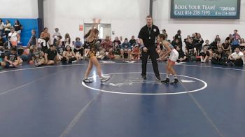 35 kg 5th Place - Addison Yabur, Surfside Girls - W vs Julie Fleming, PA West Black - W