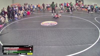 50 lbs Semifinal - Denim Mckinnon, Columbia Knights vs Damian Alejandre, Eastside Youth Wrestling