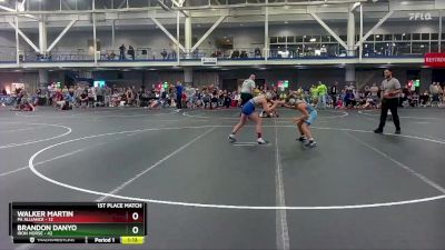 88 lbs Finals (2 Team) - Brandon Danyo, Iron Horse vs Walker Martin, PA Alliance