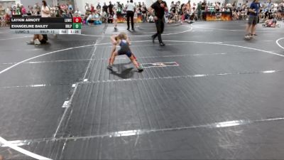 57 lbs Round 3 (4 Team) - Evangeline Bailey, R&R Ladies Purple vs Laykin Arnott, Level Up Wrestling Center