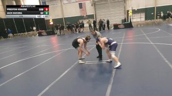 175 lbs Quarterfinals (8 Team) - Preston Krause, Burwell vs Jack Kucera, Ravenna